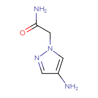 Chemical structure of 2-(4-amino-1H-pyrazol-1-yl)acetamide - CSSB00000740204
