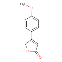 Chemical structure of 4-(4-methoxyphenyl)-2,5-dihydrofuran-2-one - CSSB00011082977