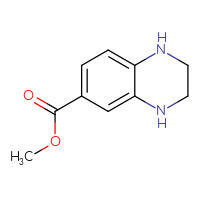 Chemical structure of methyl 1,2,3,4-tetrahydroquinoxaline-6-carboxylate - CSSB00009887507