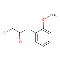 Chemical structure of 2-chloro-N-(2-methoxyphenyl)acetamide - CSSB00000182883