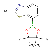 Chemical structure of 2-methyl-7-(4,4,5,5-tetramethyl-1,3,2-dioxaborolan-2-yl)-1,3-benzothiazole - CSSB00010082898