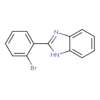 Chemical structure of 2-(2-bromophenyl)-1H-1,3-benzodiazole - CSSB00000258283
