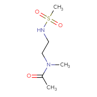 Chemical structure of N-(2-methanesulfonamidoethyl)-N-methylacetamide - CSSB00018937143