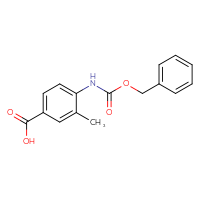 Chemical structure of 4-{[(benzyloxy)carbonyl]amino}-3-methylbenzoic acid - CSSB00000244884