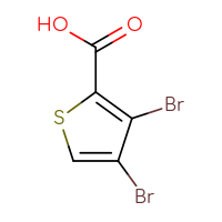 Chemical structure of 3,4-dibromothiophene-2-carboxylic acid - CSSB00012605023