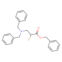 Chemical structure of benzyl 3-(dibenzylamino)-2-fluoropropanoate - CSSB00010177674