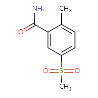 Chemical structure of 5-methanesulfonyl-2-methylbenzamide - CSSB00000162083