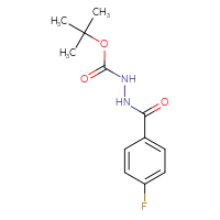 Chemical structure of N'-[(tert-butoxy)carbonyl]-4-fluorobenzohydrazide - CSSB00000003087