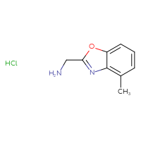 Chemical structure of 1-(4-methyl-1,3-benzoxazol-2-yl)methanamine hydrochloride - CSSB00015187811