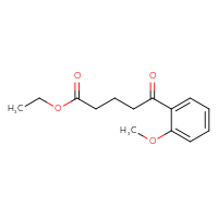 Chemical structure of ethyl 5-(2-methoxyphenyl)-5-oxopentanoate - CSSB00020572232