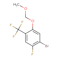 Chemical structure of 1-bromo-2-fluoro-5-(methoxymethoxy)-4-(trifluoromethyl)benzene - CSSB03444117863