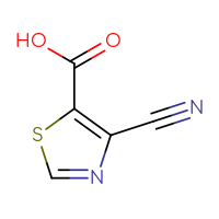 Chemical structure of 4-cyano-1,3-thiazole-5-carboxylic acid - CSSB00021267564