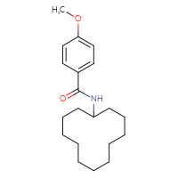 Chemical structure of N-cyclododecyl-4-methoxybenzamide - CSSB00121729881