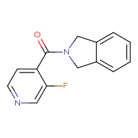 Chemical structure of 2-(3-fluoropyridine-4-carbonyl)-2,3-dihydro-1H-isoindole - CSSB00001232910