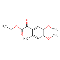 Chemical structure of ethyl 2-(4,5-dimethoxy-2-methylphenyl)-2-oxoacetate - CSSB00003197191