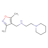 Chemical structure of [(3,5-dimethyl-1,2-oxazol-4-yl)methyl][2-(piperidin-1-yl)ethyl]amine - CSSB00000507013