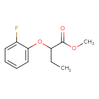 Chemical structure of methyl 2-(2-fluorophenoxy)butanoate - CSSB00019322383