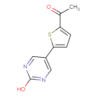 Chemical structure of 1-[5-(2-hydroxypyrimidin-5-yl)thiophen-2-yl]ethan-1-one - CSSB00010248310