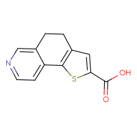 Chemical structure of 4H,5H-thieno[2,3-f]isoquinoline-2-carboxylic acid - CSSB00121989999