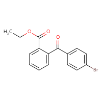 Chemical structure of ethyl 2-(4-bromobenzoyl)benzoate - CSSB00015377053