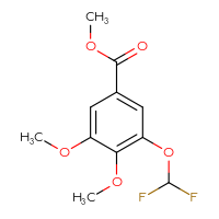 Chemical structure of methyl 3-(difluoromethoxy)-4,5-dimethoxybenzoate - CSSB15068320404