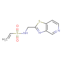 Chemical structure of N-({[1,3]thiazolo[4,5-c]pyridin-2-yl}methyl)ethene-1-sulfonamide - CSSB21332116364