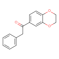 Chemical structure of 1-(2,3-dihydro-1,4-benzodioxin-6-yl)-2-phenylethan-1-one - CSSB00000425699