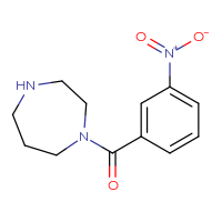 Chemical structure of 1-(3-nitrobenzoyl)-1,4-diazepane - CSSB00000396615