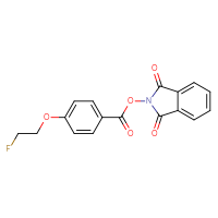 Chemical structure of 1,3-dioxo-2,3-dihydro-1H-isoindol-2-yl 4-(2-fluoroethoxy)benzoate - CSSB02129509192
