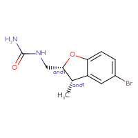 Chemical structure of rac-{[(2R,3S)-5-bromo-3-methyl-2,3-dihydro-1-benzofuran-2-yl]methyl}urea - CSSB15101202171