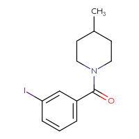 Chemical structure of 1-(3-iodobenzoyl)-4-methylpiperidine - CSSB00000152015