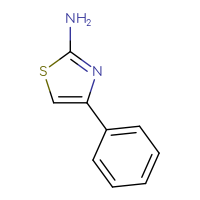 Chemical structure of 4-phenyl-1,3-thiazol-2-amine - CSSB00000168872