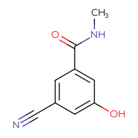Chemical structure of 3-cyano-5-hydroxy-N-methylbenzamide - CSSB00009865623