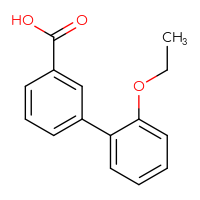 Chemical structure of 2'-ethoxy-[1,1'-biphenyl]-3-carboxylic acid - CSSB00000696564