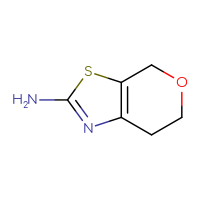 Chemical structure of 4H,6H,7H-pyrano[4,3-d][1,3]thiazol-2-amine - CSSB00000751079