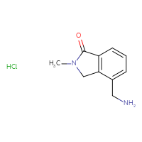 Chemical structure of 4-(aminomethyl)-2-methyl-2,3-dihydro-1H-isoindol-1-one hydrochloride - CSSB03496549292