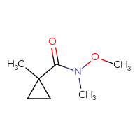 Chemical structure of N-methoxy-N,1-dimethylcyclopropane-1-carboxamide - CSSB00012183430