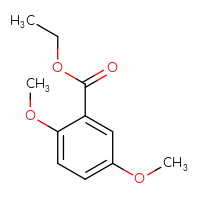 Chemical structure of ethyl 2,5-dimethoxybenzoate - CSSB00011212636