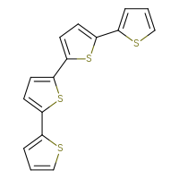 Chemical structure of 5-{[2,2'-bithiophen]-5-yl}-2,2'-bithiophene - CSSB00020627867