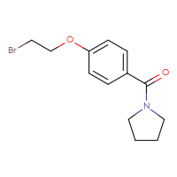 Chemical structure of 1-[4-(2-bromoethoxy)benzoyl]pyrrolidine - CSSB03560429862