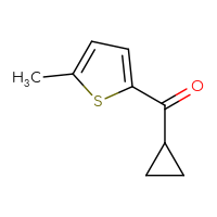 Chemical structure of cyclopropyl(5-methylthiophen-2-yl)methanone - CSSB00011268001