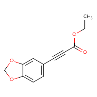 Chemical structure of ethyl 3-(2H-1,3-benzodioxol-5-yl)prop-2-ynoate - CSSB00010363673