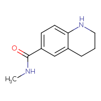Chemical structure of N-methyl-1,2,3,4-tetrahydroquinoline-6-carboxamide - CSSB00011261801