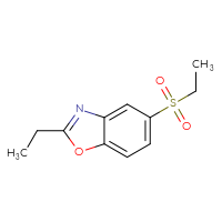 Chemical structure of 5-(ethanesulfonyl)-2-ethyl-1,3-benzoxazole - CSSB00010187819
