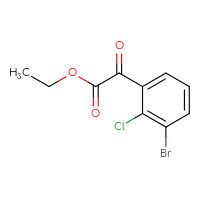 Chemical structure of ethyl 2-(3-bromo-2-chlorophenyl)-2-oxoacetate - CSSB02135912226
