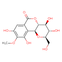 Chemical structure of (2S,4R,5S,6S,7R)-5,6,12,14-tetrahydroxy-4-(hydroxymethyl)-13-methoxy-3,8-dioxatricyclo[8.4.0.0²,⁷]tetradeca-1(14),10,12-trien-9-one - CSSB00020618237