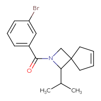 Chemical structure of 2-(3-bromobenzoyl)-1-(propan-2-yl)-2-azaspiro[3.4]oct-6-ene - CSSB02042023951