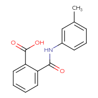 Chemical structure of 2-[(3-methylphenyl)carbamoyl]benzoic acid - CSSB00000595926