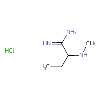 Chemical structure of 2-(methylamino)butanimidamide hydrochloride - CSSB21043405426