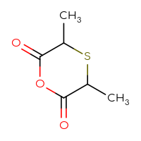 Chemical structure of 3,5-dimethyl-1,4-oxathiane-2,6-dione - CSSB00000728111
